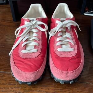 RARE Nike Waffle Racer J Crew Size 9 Shoes 316658-600 Red White
